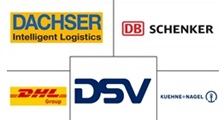 Logos führender Transportunternehmen in Deutschland